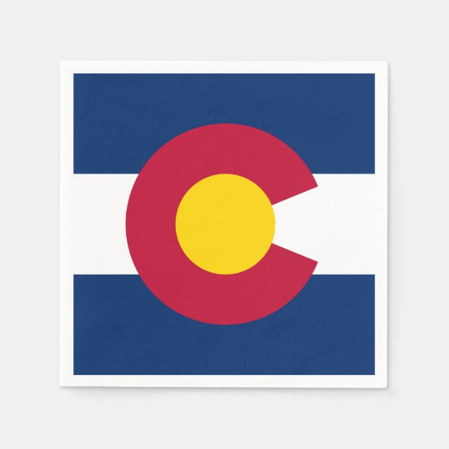 Colorado State Flag Napkin (Front)