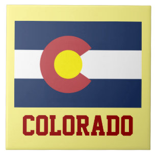 COLORADO: State Flag of Colorado Tile