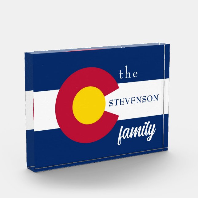 Colorado State Flag Photo Block (Left)
