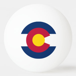 Colorado State Flag Ping Pong Ball