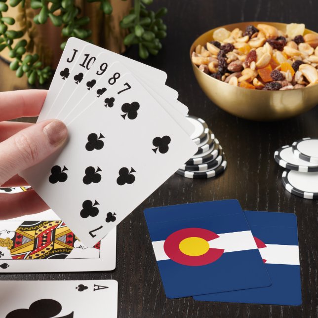 Colorado State Flag Playing Cards (In Situ)