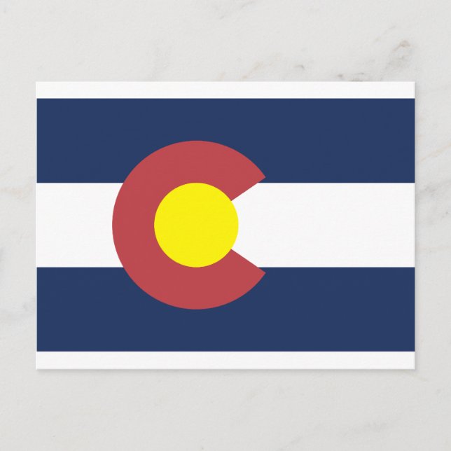 Colorado State Flag Postcard (Front)