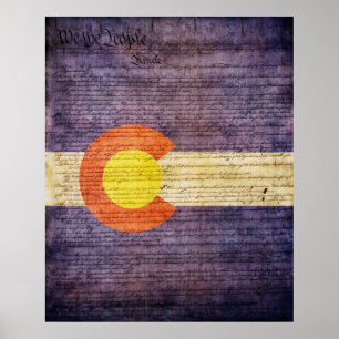 Colorado State Flag Poster