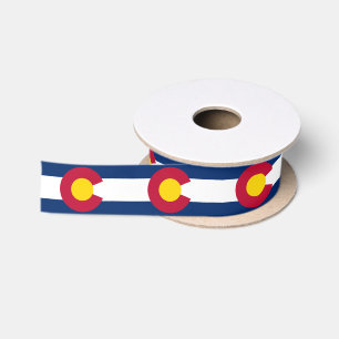 Colorado State Flag Satin Ribbon