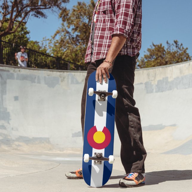 Colorado State Flag Skateboard (Outdoor 2)