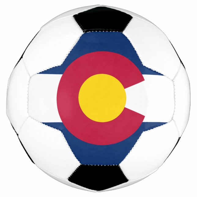 Colorado State Flag Soccer Ball (Front)