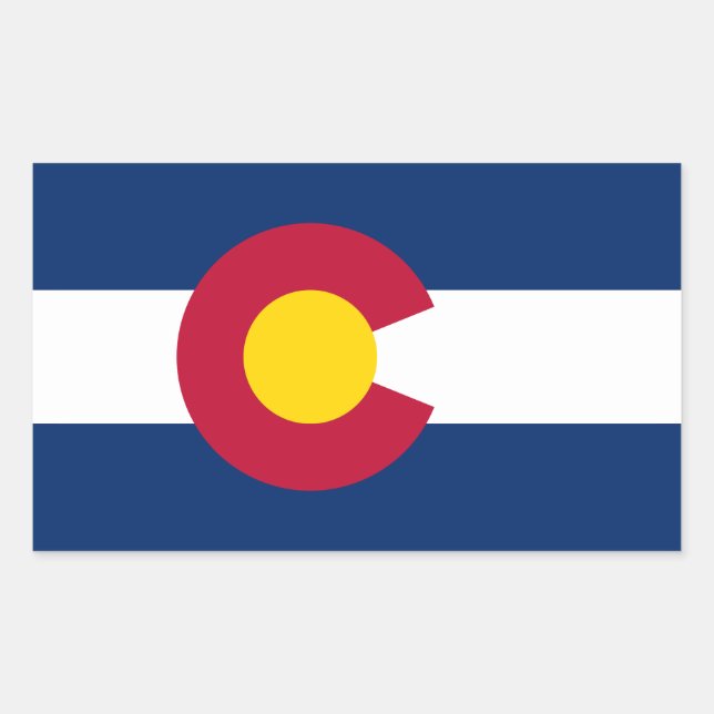 Colorado State Flag Sticker (Front)