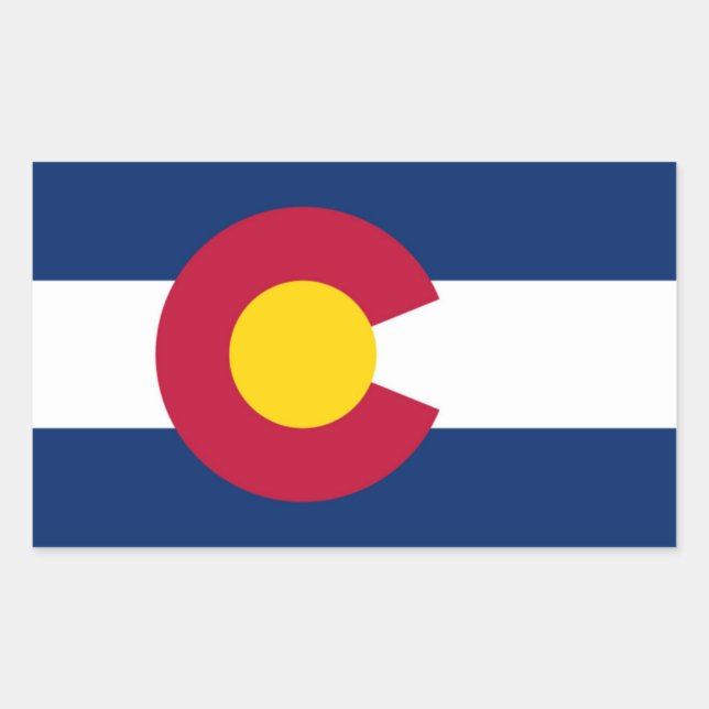 Colorado State flag Sticker (Front)