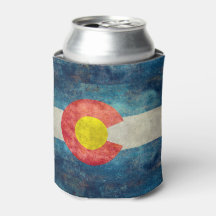 Colorado State flag with vintage retro grungy look