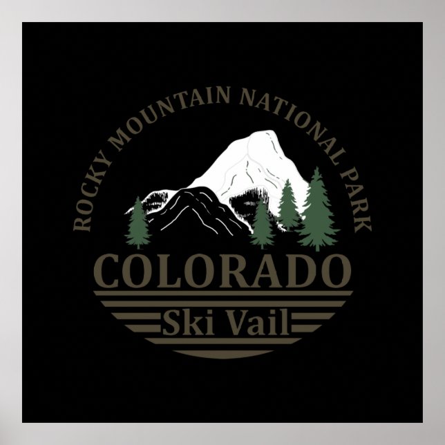 colorado state ski vail poster (Front)