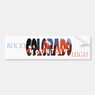 Colorado - Sticker à haut pare-chocs Rocky Mountai