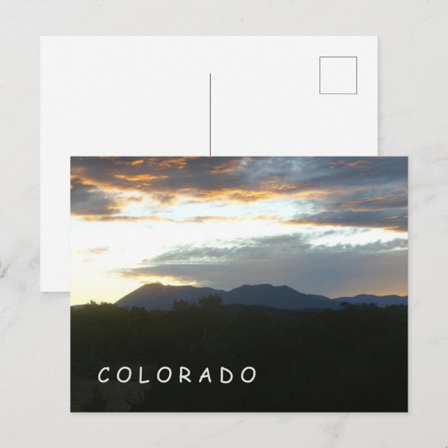 Colorado Sunset Postcard (Front/Back)