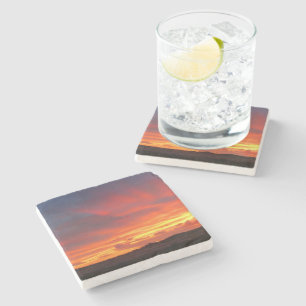 Colorado Sunset Stone Coaster
