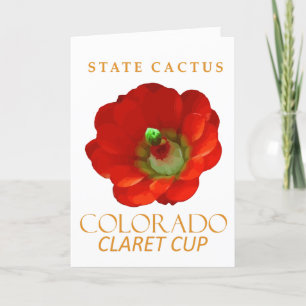Colorado Territory Cactus The Claret Cup Cactus Holiday Card