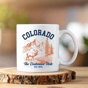 Colorado The Centennial State   Deer & Mountain Coffee Mug