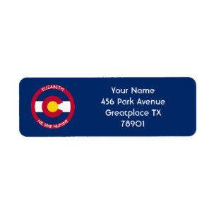 Colorado The Centennial State Personalized Flag