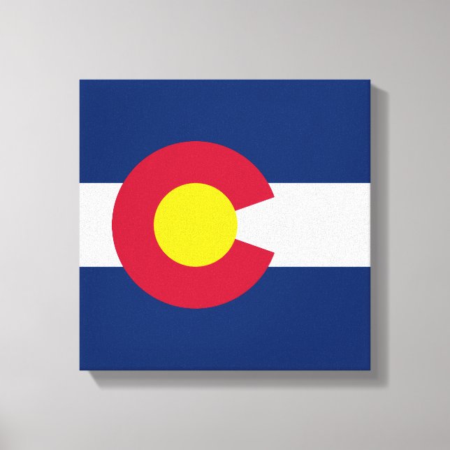 Colorado: The Centennial US State Flag Canvas Print (Front)