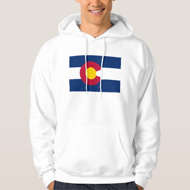 Colorado: The Centennial US State Flag Hoodie (Front)