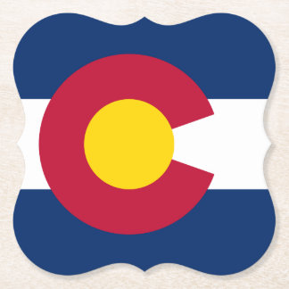Colorado: The Centennial US State Flag Paper Coaster
