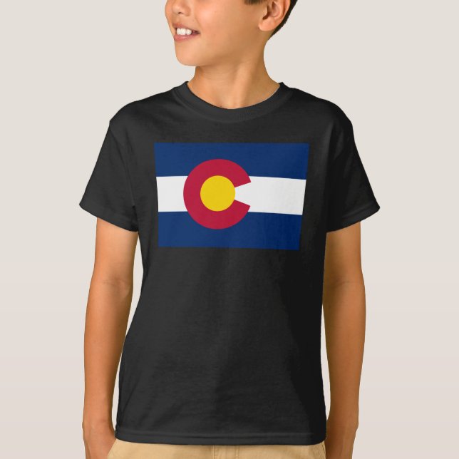 Colorado: The Centennial US State Flag T-Shirt (Front)