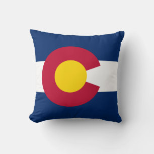 Colorado: The Centennial US State Flag Throw Pillow