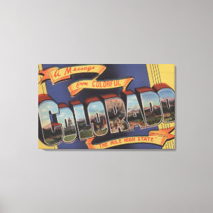 Colorado (The Mile High State) Canvas Print