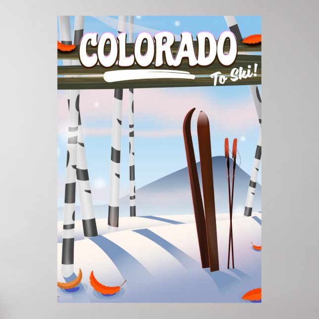 Colorado To Ski! Poster (Front)