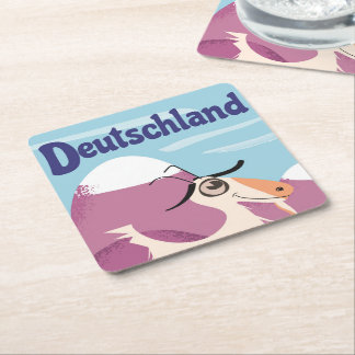 Colorado To Ski! Square Paper Coaster