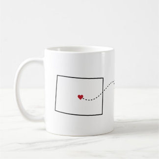 Colorado to Wyoming - Heart2Heart Coffee Mug