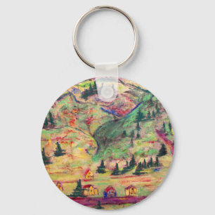 colorado  town keychain
