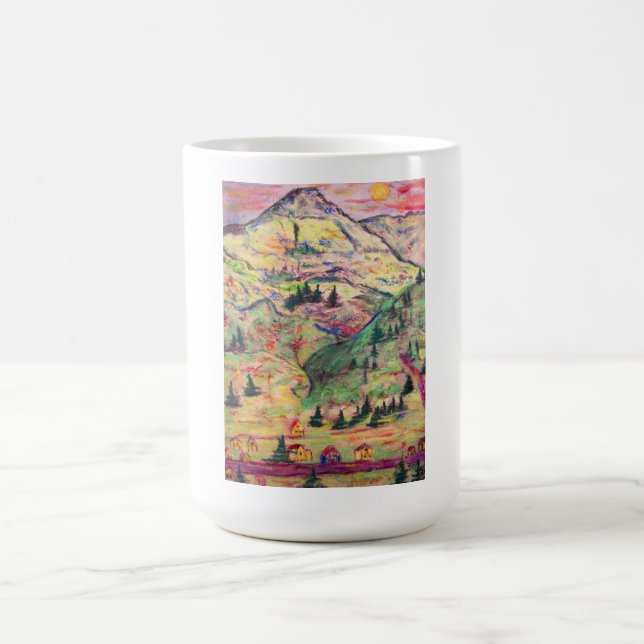 colorado town pastel coffee mug (Center)