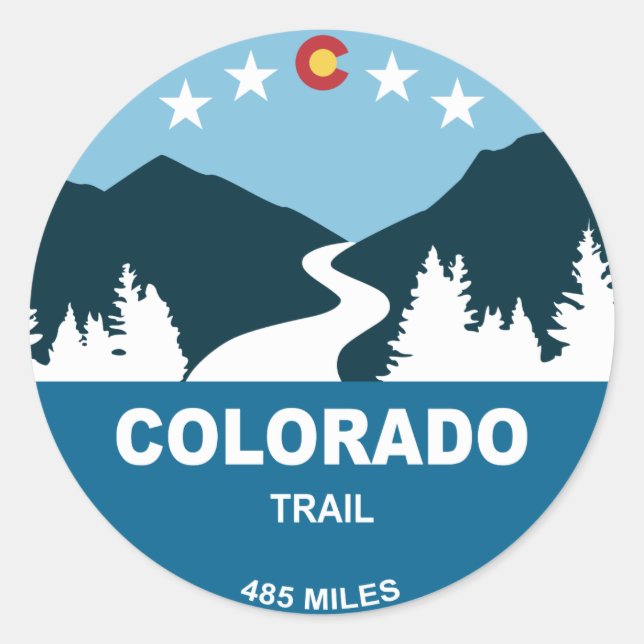 Colorado Trail Classic Round Sticker (Front)