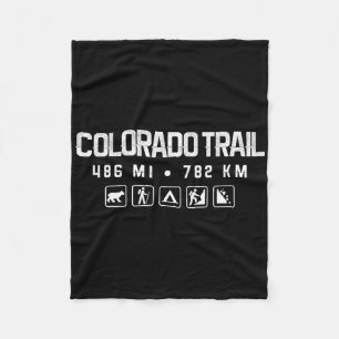 Colorado Trail Hiking  Fleece Blanket