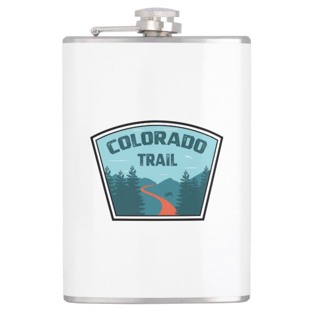 Colorado Trail Hip Flask (Front)