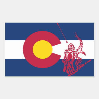 Colorado Twirling sticker red