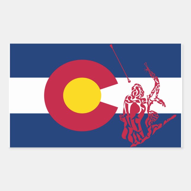 Colorado Twirling sticker red (Front)