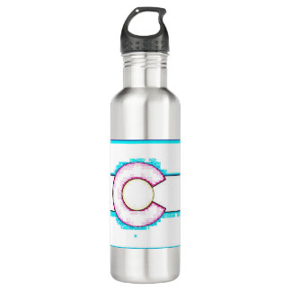 Colorado unique flag 710 ml water bottle