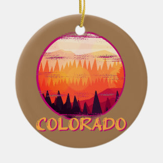 Colorado United States Ceramic Ornament