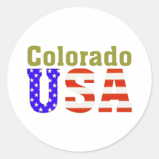Colorado USA Aashen alpha Classic Round Sticker