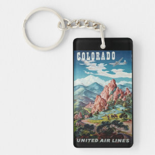 Colorado vintage souvenirs keychain