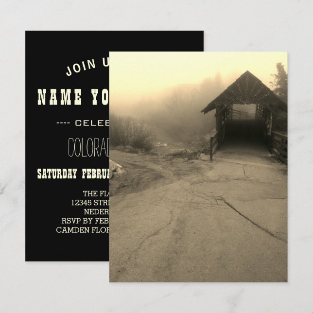 colorado walking bridge invitation (Front/Back)