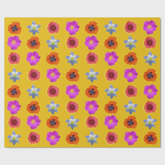 Colorado Wildflowers 1 Wrapping Paper (Flat)