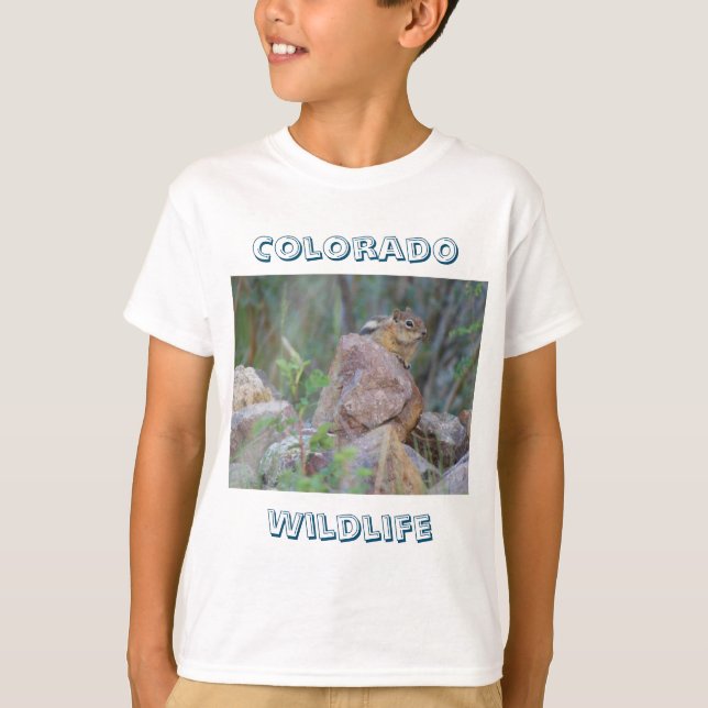 Colorado Wildlife: Chipmunk T-Shirt (Front)