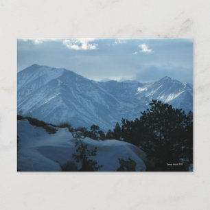 Colorado Winter Mountains Postcard