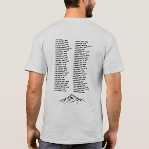 Colorado's 14ers T-Shirt - Editable Checklist