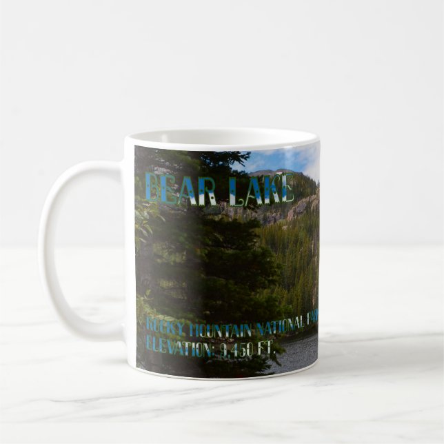 Colorado's Bear Lake, Rocky Mountain National Park Coffee Mug (Left)