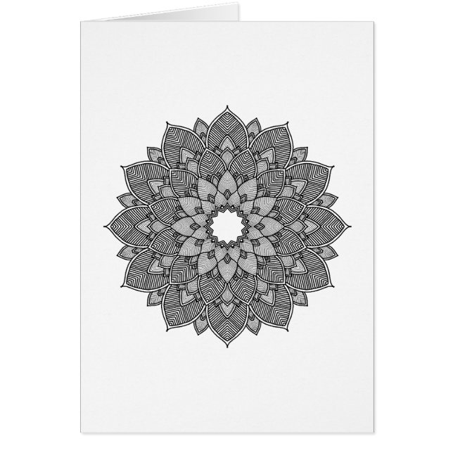 Coloration adulte de mandala floral (Devant)