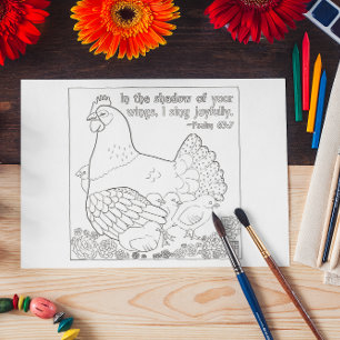 Coloration carte postale Mère Hen