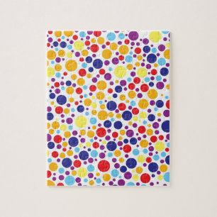Colorblind Birthday - Blue, Yellow, Red, Orange Jigsaw Puzzle
