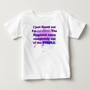 Colorblind Funny Joke Shirt Purple Blue